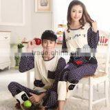 2015 Wholesale Deep Blue Couple Pajamas thumbnail-2