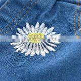New Fashion Wholesale Kids Jeans Denim Flower Shorts for Baby Girls thumbnail-2