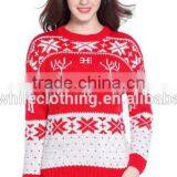 Ugly Christmas Vintage Reindeers Women Cashmere Jumper Sweater thumbnail-2