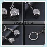 3D Dice Keychains Novelty Metal Keyrings Gifts thumbnail-4