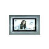 Superthin Round Crystal Light Box With Silkscreen For Wedding B2