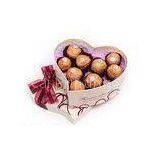 Heart Shape Chocolate Recycled Cardboard Gift Boxes , OEM