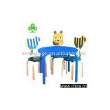Bent Wood Children Table & Chairs Set