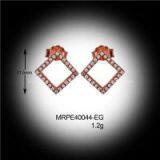 Rose Gold Plating Clear Zirconia Micro Pave Sterling Silver Rings thumbnail-2