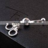 Minimalist Belly Dangle Navel Ring thumbnail-3