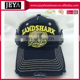 Fashion custom trucker hat washed cotton cap with embroidery & printed logo