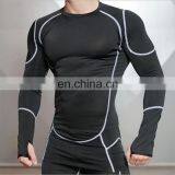 Muscle o Neck Elastane Gym Mens Compression Shirts