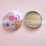 New arrived craft-beautiful eco-friendly tinplate pocket mirror for decoration