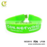 Top Selling Custom Oem Silicone Wristband Eco-Friendly New Design Silicone Usb Bracelet