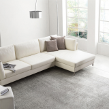 Home Furniture Italian Style Modern Living Room Leather Feather Sofa thumbnail-2