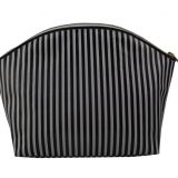 PVC Coated Canvas Striped Makeup Bags Pattern