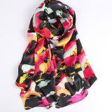 90*90 Head Scarf Digital Printing Square Women Scarf Hijab Headscarf thumbnail-5