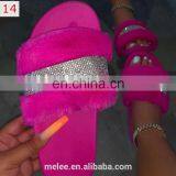 2021 New Woman Slippers Summer Shoes For Women New Fashion Diamond Decoration Mid Heel Women Shoes Basic Plus Size thumbnail-6