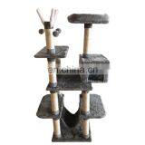 Quick Order Cats Kittens Fun Furniture Condos Wall Pet Cat Scratcher Tree Tower With Balls and Hammock thumbnail-3