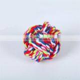 Rainbow Color 6 to 10 cm Diameter Pet Training Rope Ball Dog Toy thumbnail-3