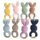 Newborn Gift Eco-friendly Crochet Hand Knitted Cotton Baby Rattle Toys thumbnail-2