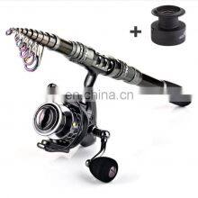 OEM Outdoor 1.8m, 2.1m, 2.4m, 2.7m Carbon Telescopic Clothes Fishing Rod thumbnail-1