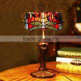 Tiffany decoration table lamp wholesale led light night reading led table lamp stained glass bank lamp