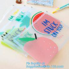 Fashion Nylon Oxford 600D Zipper Pencil Stationery Organizer Bags,A4 Zipper Lock Office Stationery File Bag, BAGEASE thumbnail-5