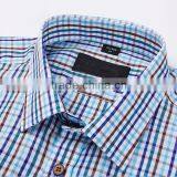 New Collection Classic Fit Plaids/Checks Mens Short Sleeve Shirt/100% Cooton 2 Ply