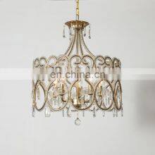 Modern Gold Chrome Luxury Crystal Electric Chandelier Pendant Lighting for Home Hotel Wedding Light thumbnail-4