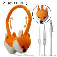 Factory Price Volume Control Lovely Plush Kids Headphones thumbnail-3