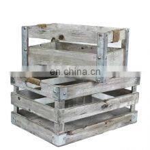 Factory Price High Quality Amazon Hot Selling Wooden Farmhouse Storage Crate