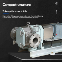 QinPing QP120M Stainless Steel Lobe Pump Floating Seal-with Servo Motor Transport Sewage and Sludge thumbnail-3