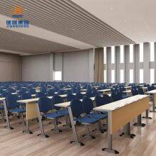 JS Group Foldable Plywood Steel Desk Stackable Plastic Lecture Hall Chair With Desk Lecture thumbnail-3