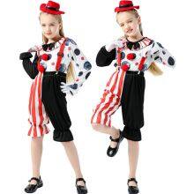 Children's Halloween Clown Costume Kids Boys&Girls Funny Joker Cosplay Costumes thumbnail-2