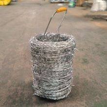 Factory Supply 500 Meters Galvanized Steel Barbed Wire Per Roll for Farm Mountain Prison Wall Protection thumbnail-1