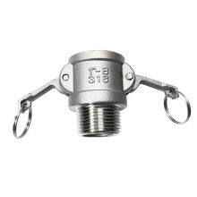 Stainless Steel Quick Connector Type b, Cast for Engineering Vehicles and Tank Trucks, Quick Installation and Connection Ferrule Threaded Connector for Pipelines thumbnail-5