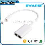 2016 Best Selling Products 3 Ring Male To 2 3.5mm Female TRRS AUX Audio Adapter Cable for Mobile Phone Express Supplier's Choice thumbnail-6