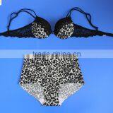 Latest White Milk Leopard Decorative and High Waist Seamless Underwear thumbnail-4