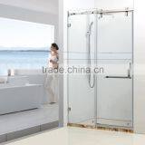 Hotel Used Aluminium Alloy Framed Sliding Glass Shower Enclosure thumbnail-5