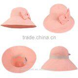 Ladies Fashion Summer Beach Printed Sombrero Big Brim Straw Hats thumbnail-6