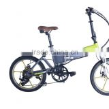 Integrated wheel folding electric bike