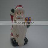 Christmas Santas Shape Ceramic Christmas Candle Holder thumbnail-1