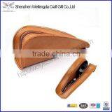 Customized Cheap Tobacco Holder Wholesale Genuine Leather Tobacco Pipe Case