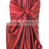 Cheap price elegant 100% polyester satin chair covers