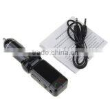 Wholesale Wireless LCD Bluetooth Car Kit 12V MP3 Player Dual USB Charger Handsfree FM Transmitter thumbnail-2