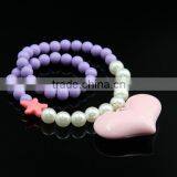 >>>2016 New Kids Jewelry Cute Starfish Heart Shape Bead Necklace/ Quality Choice thumbnail-3