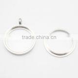 Round Stainless Steel Shiny Locket Pendant With Photo Blank Photo Pendant thumbnail-6