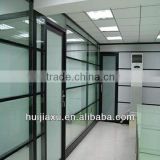 double glasses wall, decorative glass partition wall, office glass wall