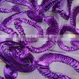 Purple Chemical Lace Satin Embrodiery Design 2015 thumbnail-2