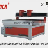 Small cnc router with two spindles / 2.2kw spindle /stepper motors/vacuum table /Ncstudio controller