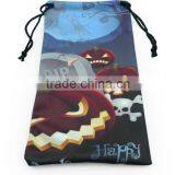 Green Double Microfiber Drawstring Pouch thumbnail-5