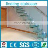 Europe Glass Floating Stairs With Light/LED thumbnail-2