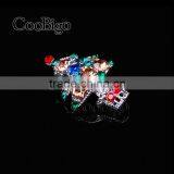 Fashion Jewelry Colorful Rhinestone Charming Christmas Tree Pin Brooch Christmas Party Promotion Gift Apparel Accessories thumbnail-2