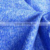 Velvet Fabric Deep Brilliant Blue Mix White Nylon Terylene Co-mingled Yarn Polyester Interlock Fabric thumbnail-6